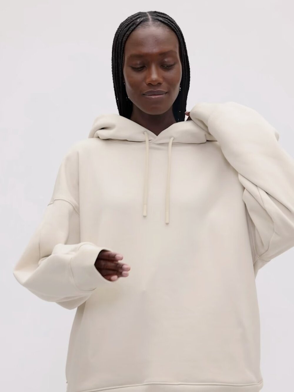Gap X BÉIS White Tundra Heavyweight Travel Hoodie NWT $128, Size S